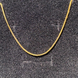 Collar con cadena Chopin de oro macizo puro de 18k, opciones en oro amarillo, blanco y rosa.