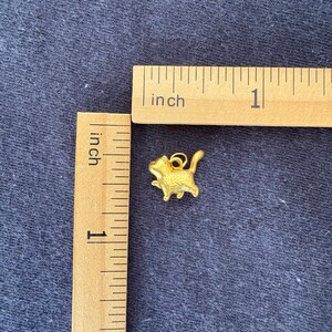 24k Solid Gold Cat Pet Pendant Necklace, Au999 image 8