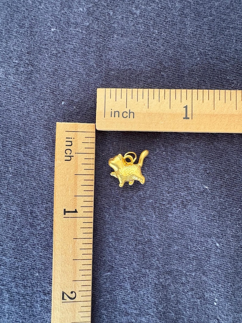 24k Solid Gold Cat Pet Pendant Necklace, Au999 image 8
