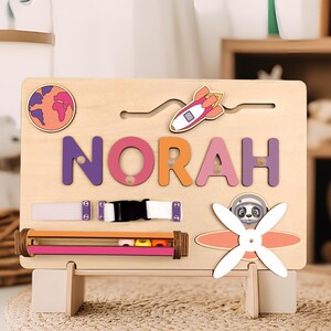 Name Puzzle Toddler Custom Name Sign Toddler Gifts Nursery Decor Toddler Toys 1st birthday gift Baby Toddler New Baby Gift