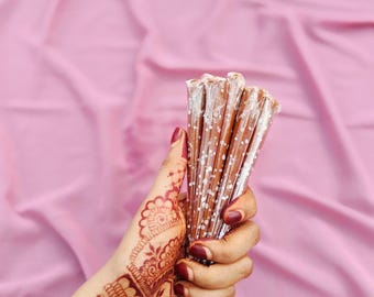 100% Natural Henna Cone 20g – Handmade – Dark Long Lasting Color – Lavender Scent – Premium Rajasthan Henna Paste – For Weddings, Festivals & Body Art