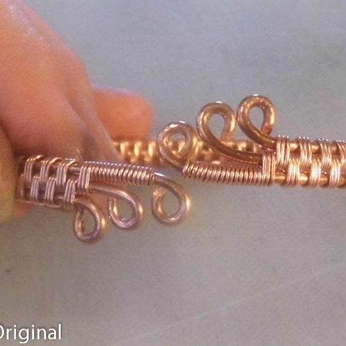 Copper Woven Bracelet Tutorial Etsy
