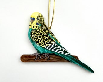 Custom Bird Single Ornament - Budgie Parrot Cockatiel Wild Bird Your Choice - Made to Order Bird Ornament