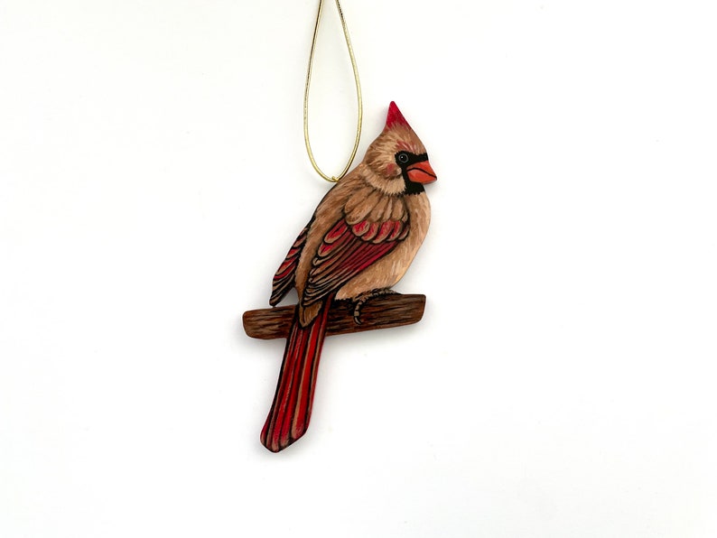 Custom Bird Single Ornament Budgie Parrot Cockatiel Wild Bird Your Choice Made to Order Bird Ornament image 4