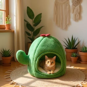 Four-Season Cozy Pet Bed: Breathable Cat & Small Dog Nest
