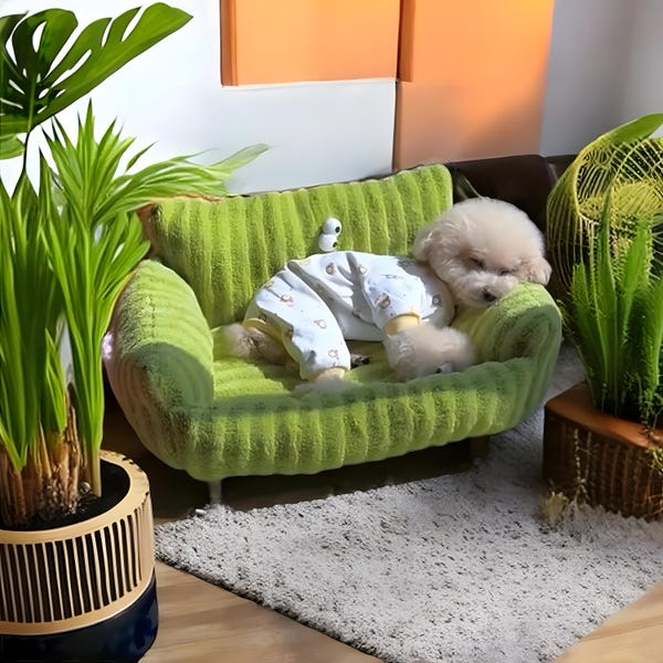 Cozy Plush Square Pet Bed – Washable Waterproof Kennel Mat for Cats & Dogs – Soft Cushion Sofa House Pet Supplies-Winter Warm Nest
