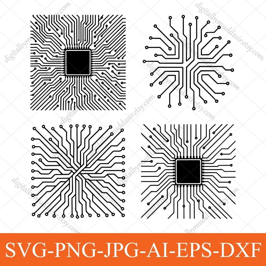 Computer Processor Svg Bundle | Circuit Board SVG Bundle | Computer ...