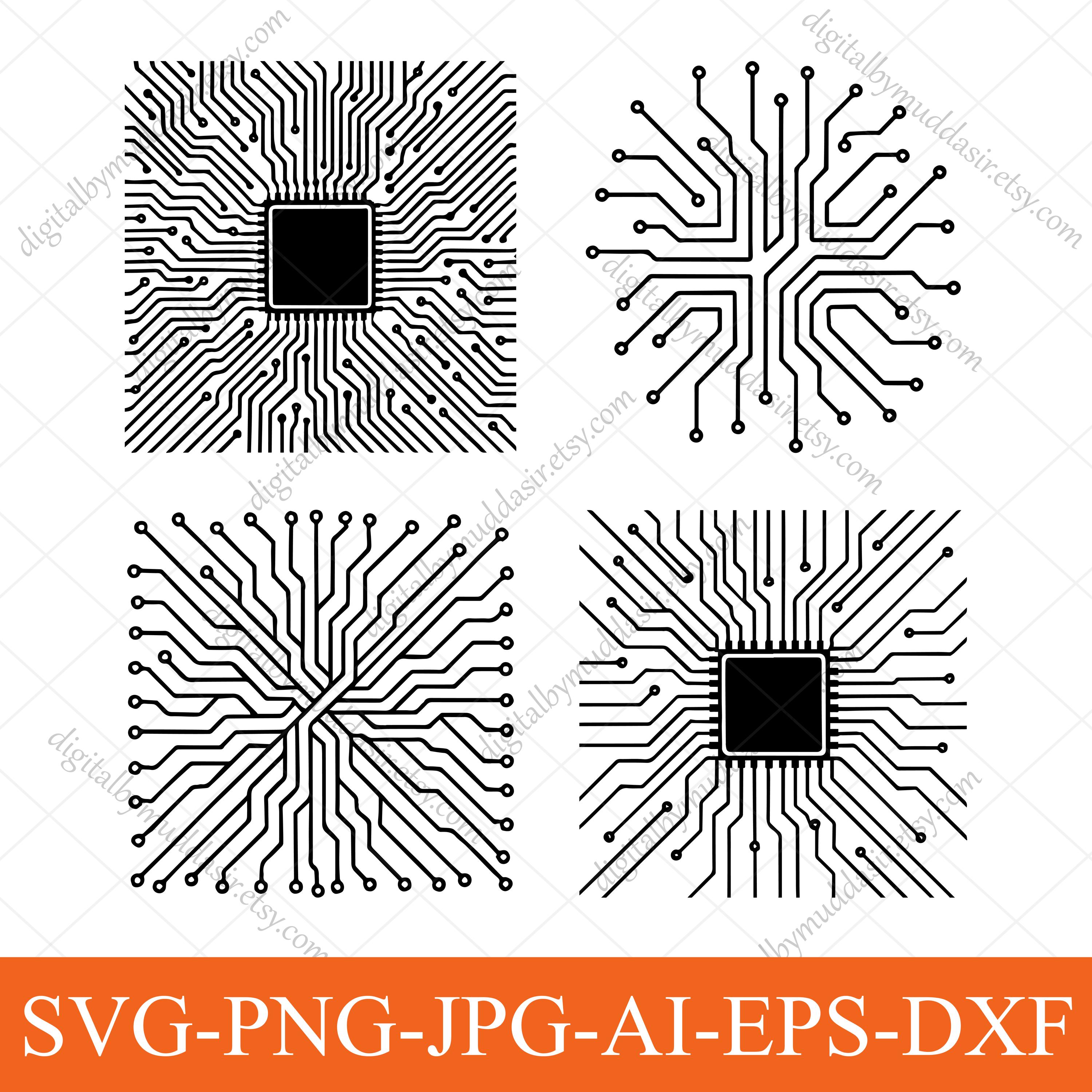 Svg Computer Components Computer Processor Svg Bundle | Circuit Board SVG Bundle | Computer ...