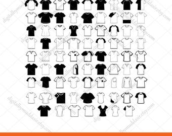 79 T-Shirt Outline svg, Shirt Design svg, T-Shirt Clipart, TShirt Silhouette, T-Shirt Vector, T-Shirt Template, Digital TShirt Download