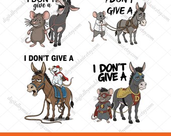 I Don't Give a Rats Ass sarcasme chemises drôles Design, âne drôle PNG, chemise sarcastique tendance svg en téléchargement numérique, cadeau original pour des amis