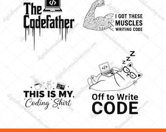 Tech Quotes svg png, Coding Svg, Programmer shirt design, The Codefather Svg Png, IT Support SVG, Funny Quote Tech png, Tech Developer svg