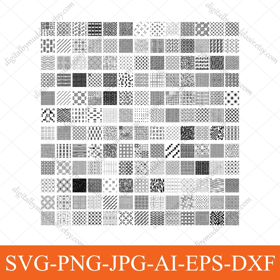 156 Geometric Pattern Svg Bundle, Geometric Seamless Pattern Svg, Lines ...