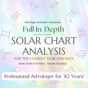 Comprehensive Solar Return Chart Analysis & Report – Year Ahead Breakdown