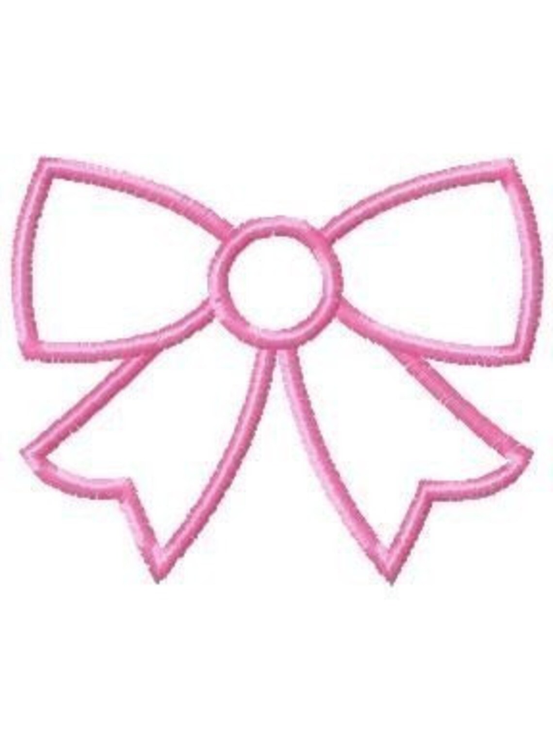 Ribbon Bow Machine Embroidery Design Applique 4x4 and 5x7 Etsy