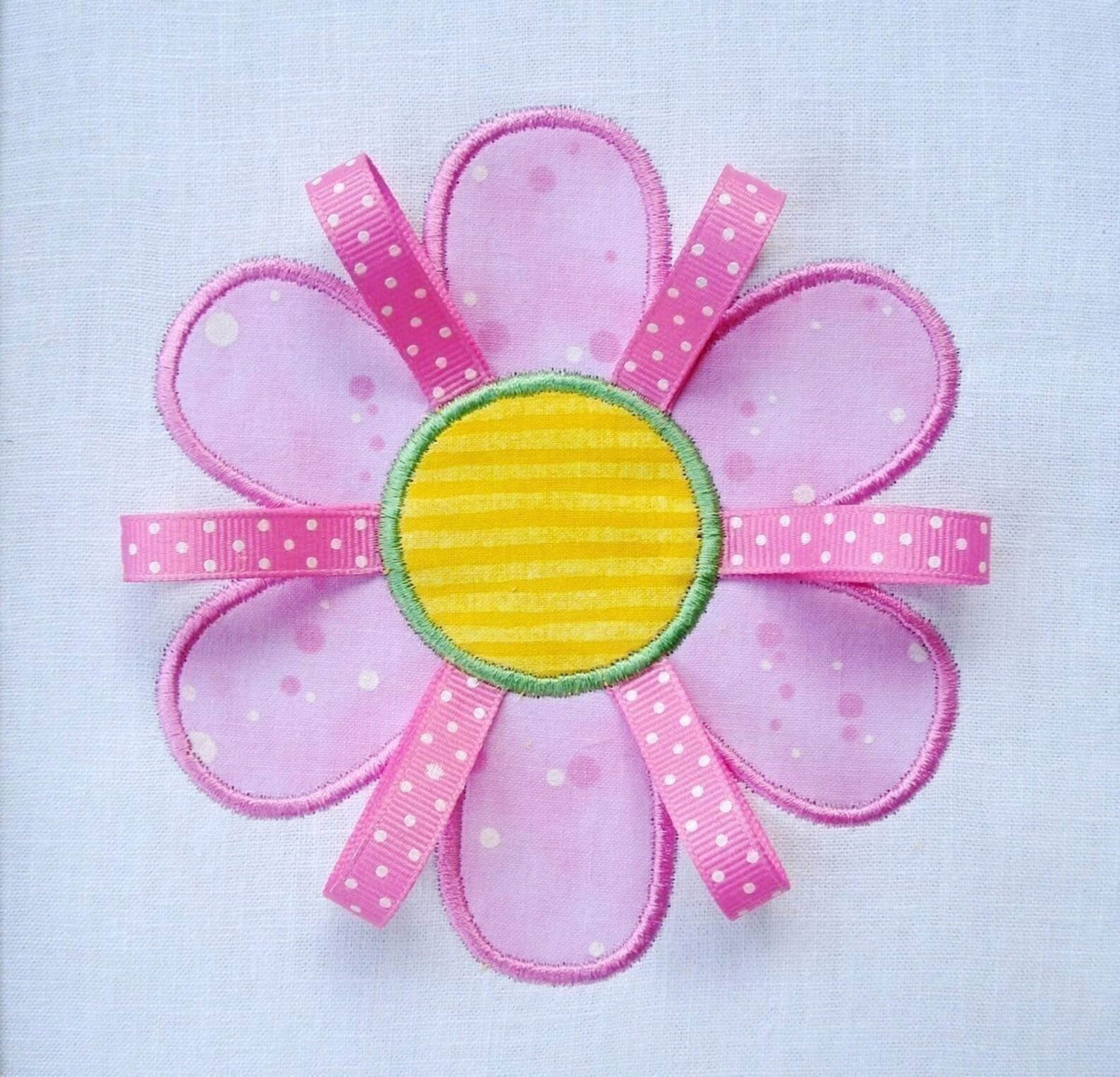Embroidery Design for Machine Embroidery Applique Flower Etsy
