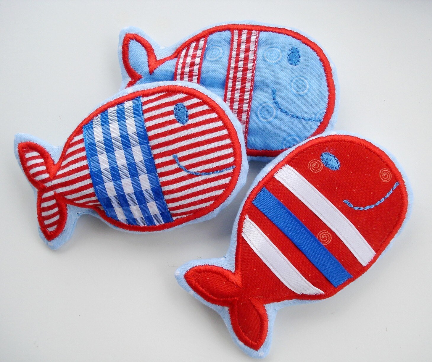 Fish Machine Embroidery In-the-hoop and Applique Design - Two Sizes 4x4 ...