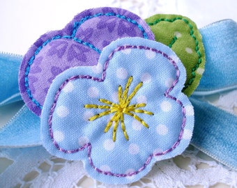In-The-Hoop  Pansy Machine Embroidery