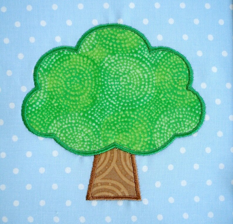 Apple Tree Machine Embroidery Design Applique 4x4 and 5x7 Etsy
