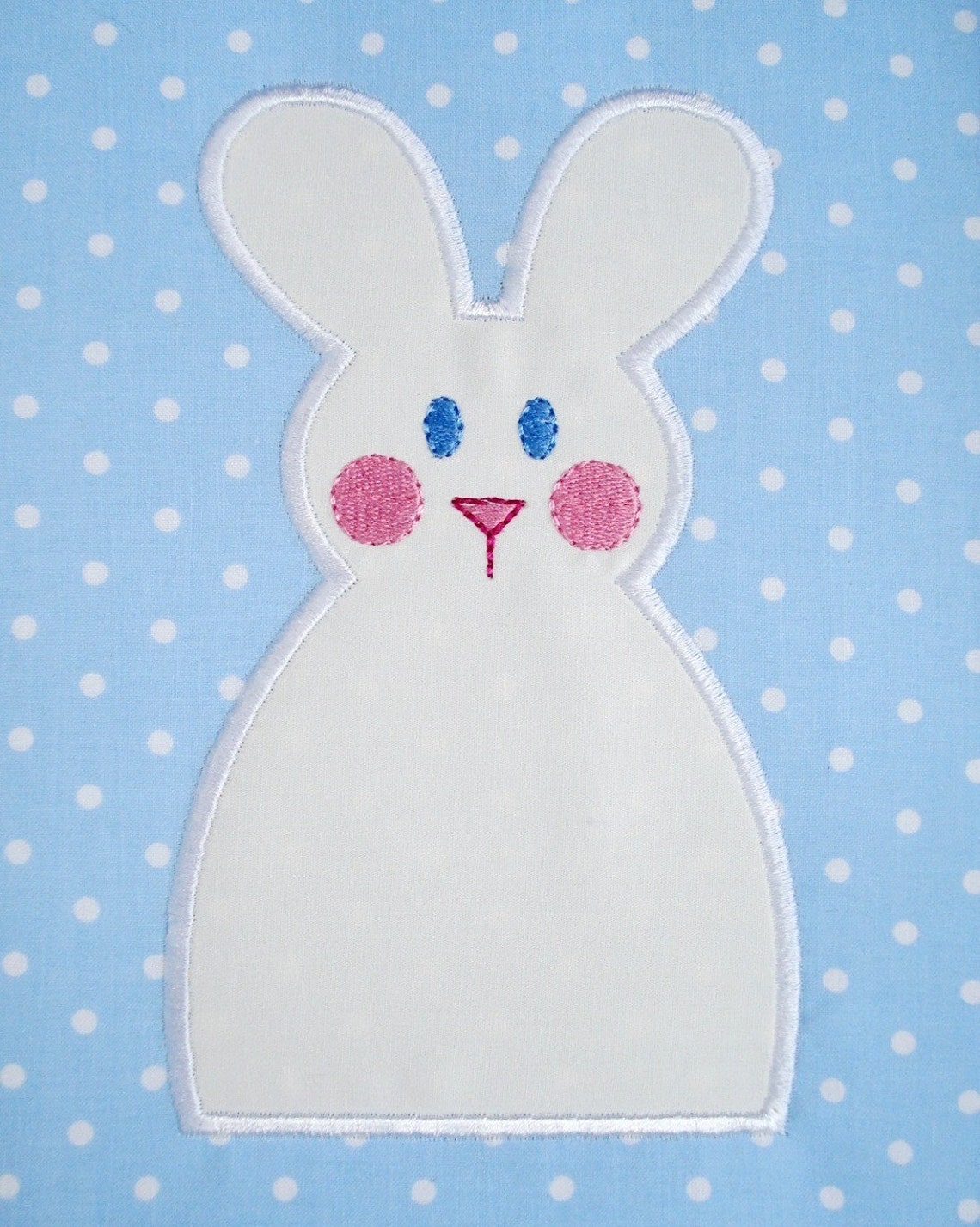 Standing Rabbit Embroidery Design Embroidery Design for Machine Embroidery - Standing Bunny Applique ...
