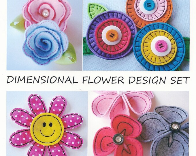 Embroidery Design Set for Machine Embroidery Dimensional Etsy