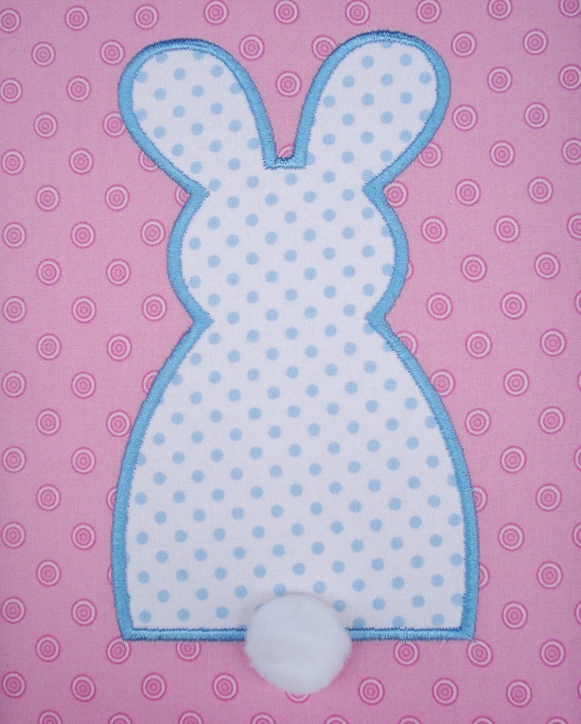 Standing Rabbit Embroidery Design Embroidery Design for Machine Embroidery - Standing Bunny Applique ...