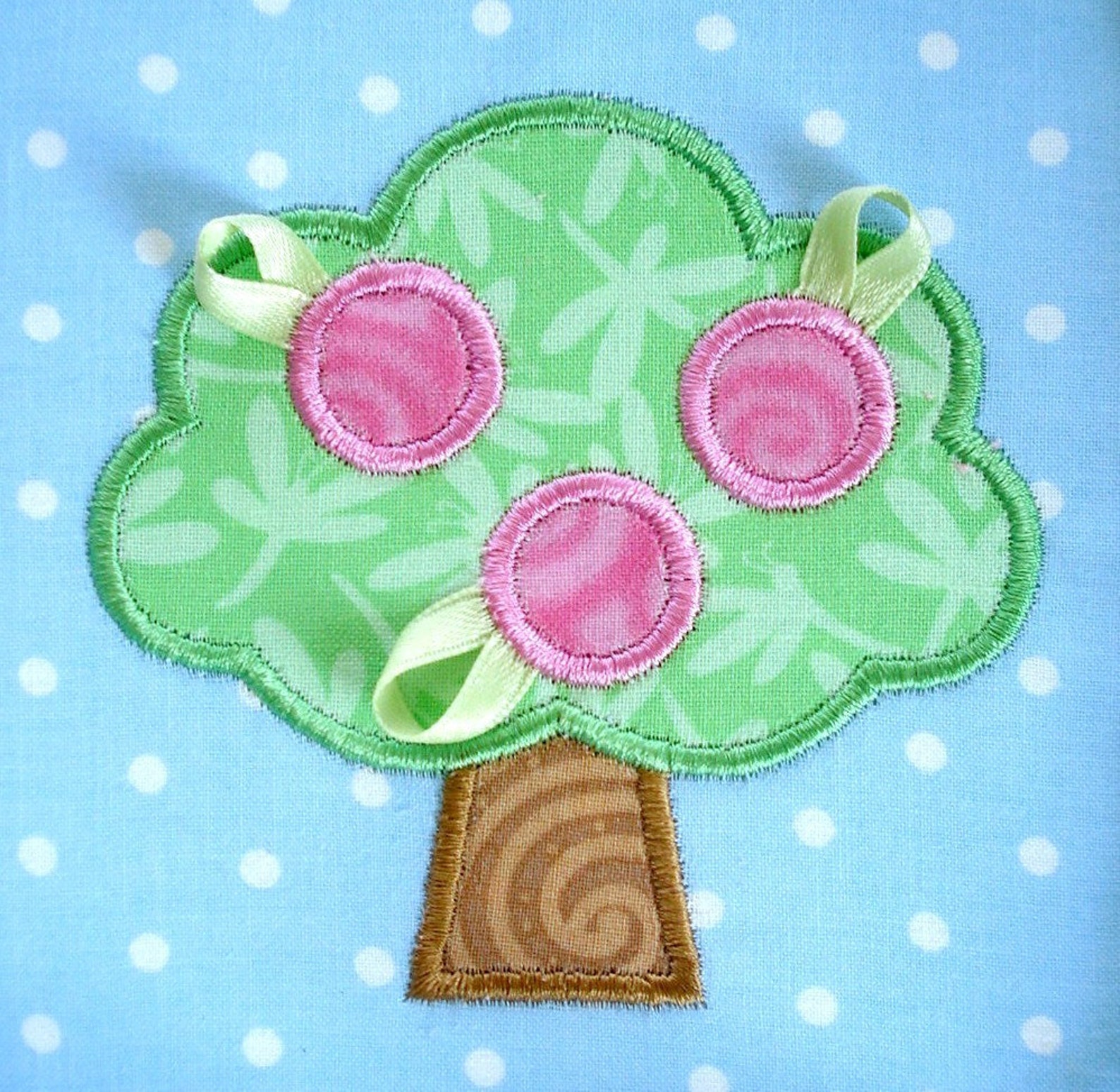 Apple Tree Machine Embroidery Design Applique 4x4 and 5x7 Etsy