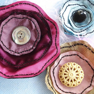 Stickdatei für die Stickmaschine In-The-Hoop - Blume mit Rundungsrand - 10x10 und 13x18