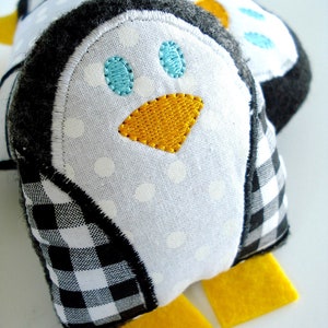 Penguin Softie Embroidery Design for Machine Embroidery - Softie In-The-Hoop