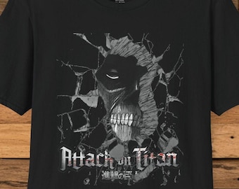 Camiseta gráfica de Ataque a los Titanes, camiseta de fan de la serie AOT, camiseta unisex de estilo suave, regalo de anime, top de manga, ropa de Survey Corps