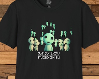 Kodama Forest Spirits T-Shirt | Studio Ghibli Inspired Woodland Spirits
