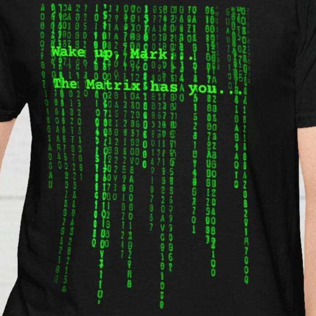Custom T-shirt Matrix Gift Personalized Shirt Green Matrix Coding ...