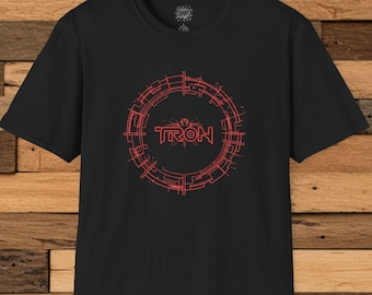 TRON Disc tshirt Ares, Tron identity disc Inspired Unisex T-Shirt, Sci Fi Movie Fan Tee, Bright Colors Graphic Shirt present, tron fan gift