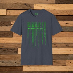 Camiseta personalizada Matrix, regalo personalizado, camiseta con diseño de la cascada de codificación de la matriz verde, camiseta personalizada, regalo para fans, camiseta nostálgica, camiseta con nombre personalizado. imagen 2