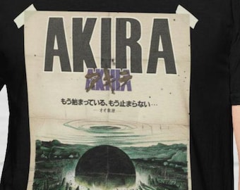 Anime Retro Akira Movie Poster Distressed Unisex T-Shirt, Gift for Anime Fan, Vintage Tee, Graphic Tee, Japanese Animation Shirt, Manga
