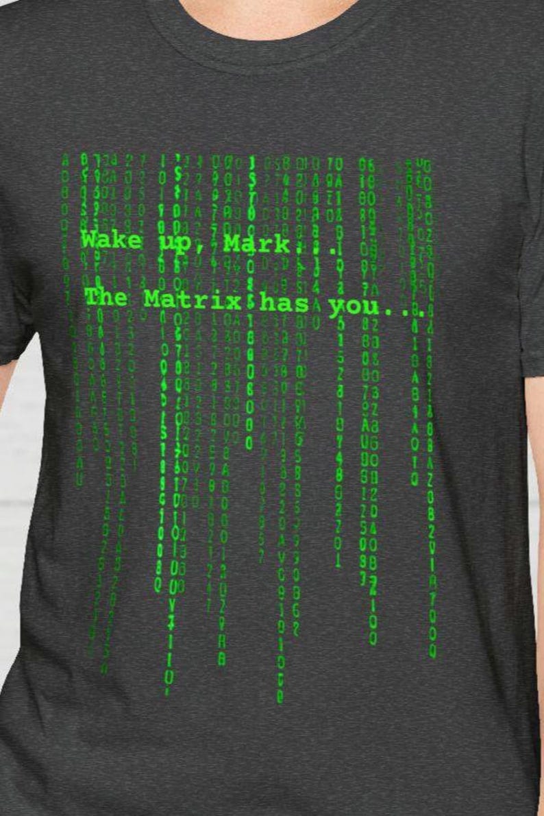 Camiseta personalizada Matrix, regalo personalizado, camiseta con diseño de la cascada de codificación de la matriz verde, camiseta personalizada, regalo para fans, camiseta nostálgica, camiseta con nombre personalizado. imagen 3