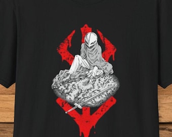 ベルセルク グリフィス・フェムト Tシャツ：闇の翼 アニメデザイン 