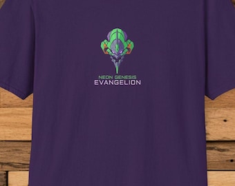 Neon Genesis Evangelion T-Shirt, Vintage Style Anime Gift Evangelion Fans, unique gift manga Tee, Classic Anime Present cotton Shirt