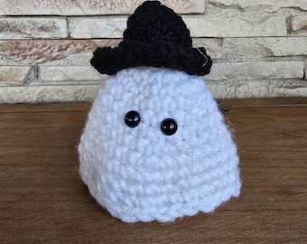 Crochet Ghost Amigurumi - Handmade Plush - Ghost and Pumpkin