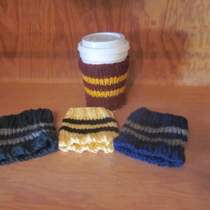 Wizard House Colors Coffee Sleeve - Wizard Gift - Coffee Cup Sleeve - Coffee Cozie