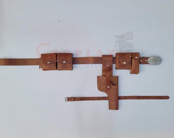 Bespin Luke Skywalker Läderbälte – DL-44 Hölster, Plånböcker, Cosplay