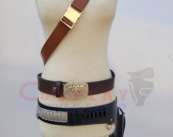 Funda de cuero genuino para cinturón de superviviente Jedi - Cosplay de Star Wars