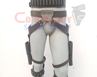 Handmade Cad Bane Leather Belt: Star Wars Cosplay Full Rig