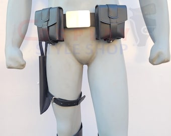 Cintura in pelle Death Watch: armatura mandaloriana, accessorio per costume cosplay