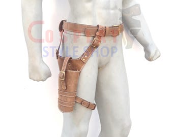 Cinturón de cuero y funda para pistola de Jyn Erso, accesorio para disfraz de cosplay, correa para pierna de Star Wars, cinturón y funda de Jyn Erso