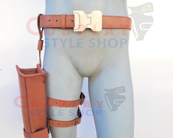 Trigun Stampede Vash Revolver Läderhölster, Cosplay Vapenskydd