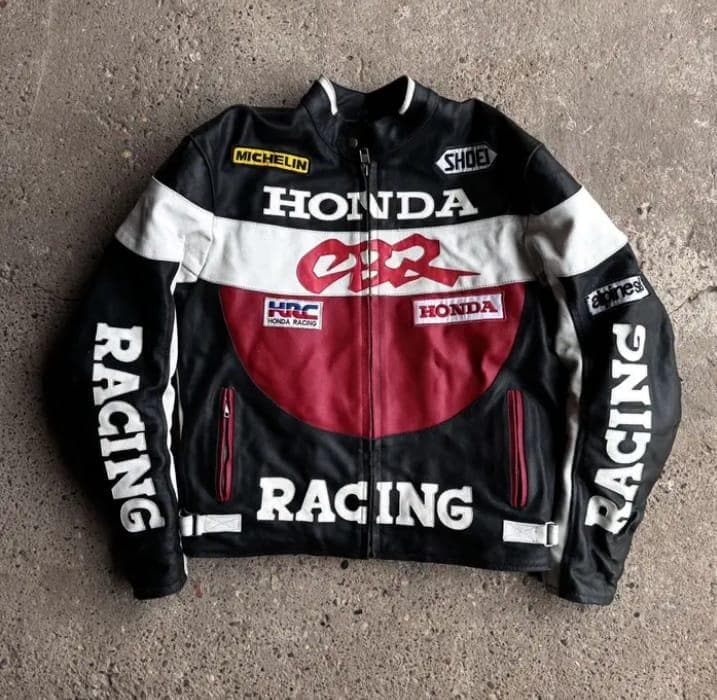 Men's Honda CBR Riding Gear Motorcycle Jacket Biker Rider Genuine