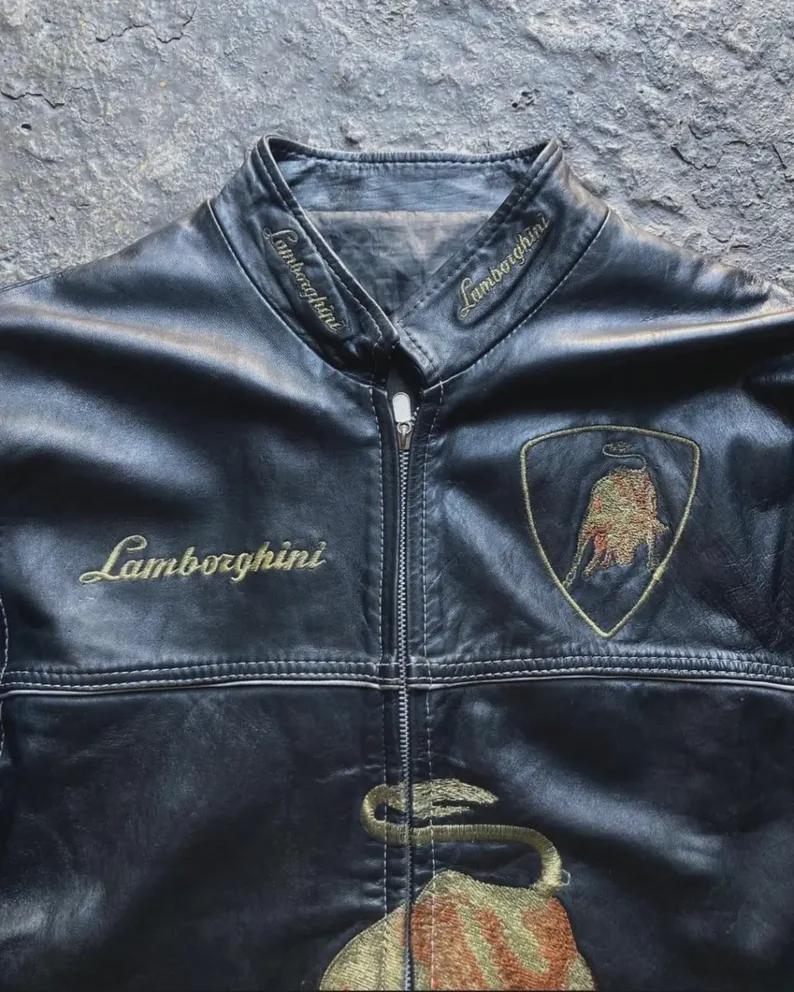 ランボルギーニ オフィシャル レザージャケット 1 Lamborghini AUTOMOBILI LAMBORGHINI LEATHER BIKER JACKET | Lamborghini Store