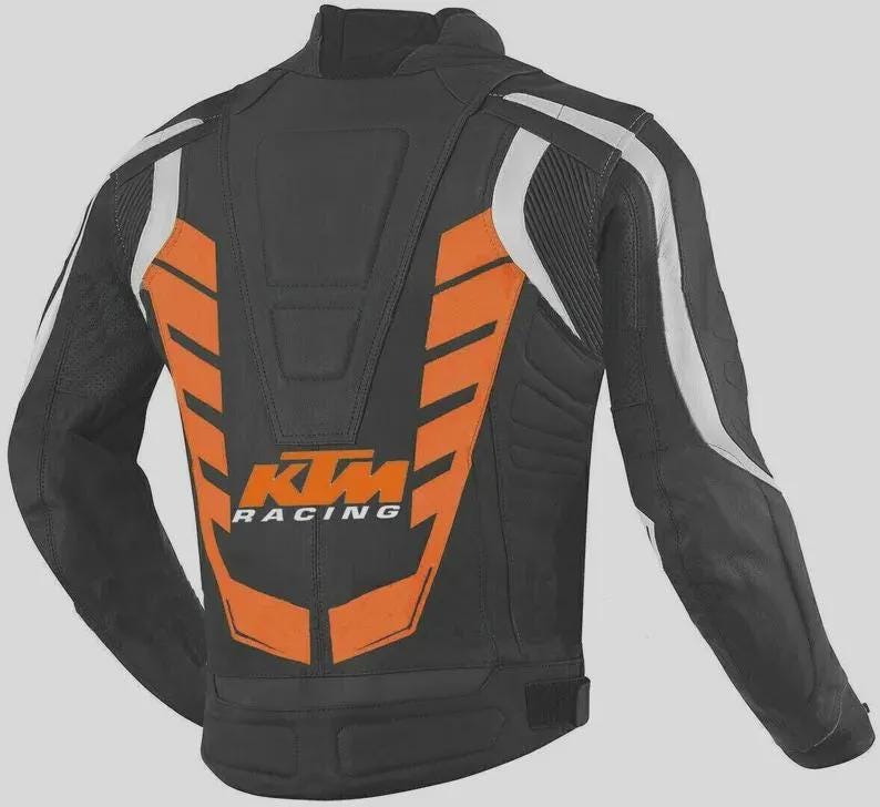 KTMレーシング 牛革レザー モーターサイクルジャケット：CEアーマード