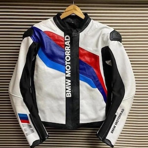 Blouson moto en cuir BMW Motorrad Série M : protection homologuée CE