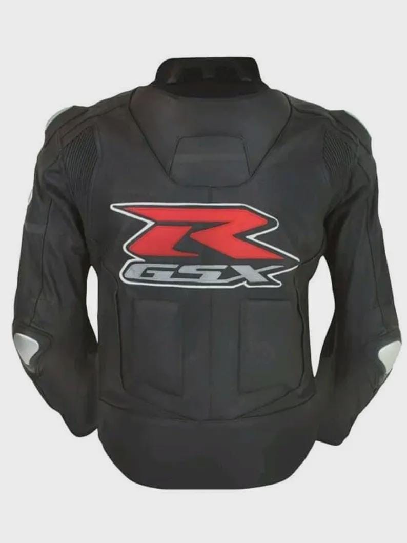 Black Suzuki GSXR Motorcycle Riding Gear Biker Rider Genuine